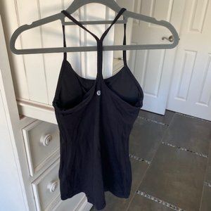 Size 4 Black Lululemon Fitted Tank